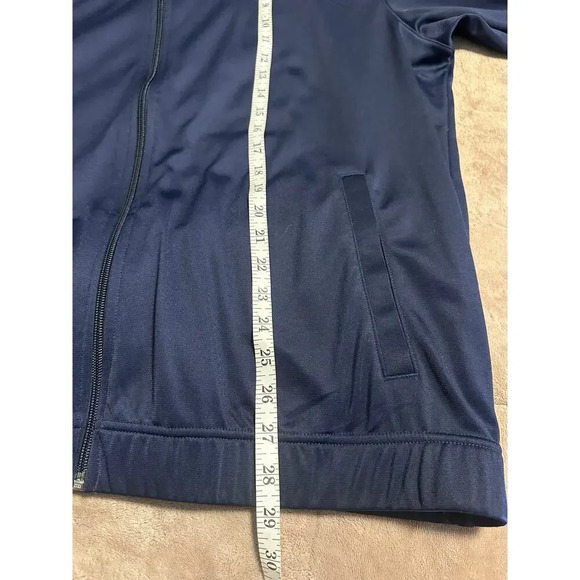 Nike Full Zip Jacket Size XL Swoosh Blue Athletic Athleisure Hiking Activewear - Picture 4 of 5